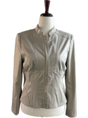 White House Black Market | Taupe Jacket | sz 10 | Like New Condition